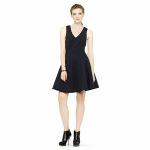 Black Autumn Neoprene Dress